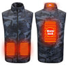 Camouflage Heating Vest Men's Warm Vest USB Charging Heating